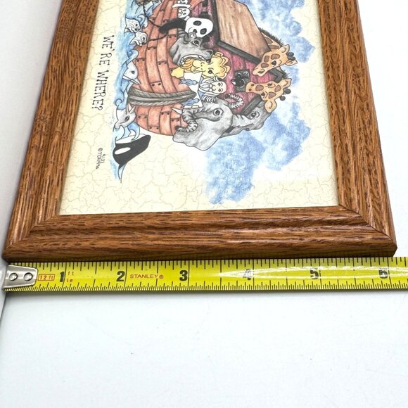 Noahs Ark Child Baby Room Art Prints In Oak Frames 6"x8" Set Of 2 1993 - 96 - Picture 4 of 13